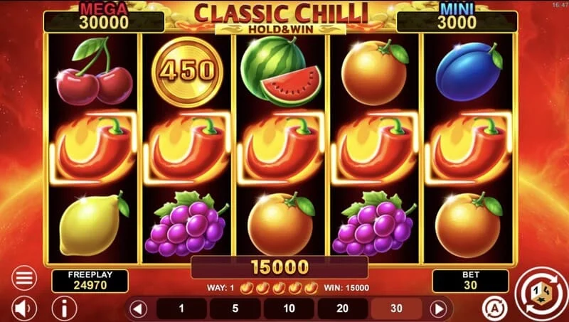 Classic Chilli Hold & Win – fast Jackpot på symbolet